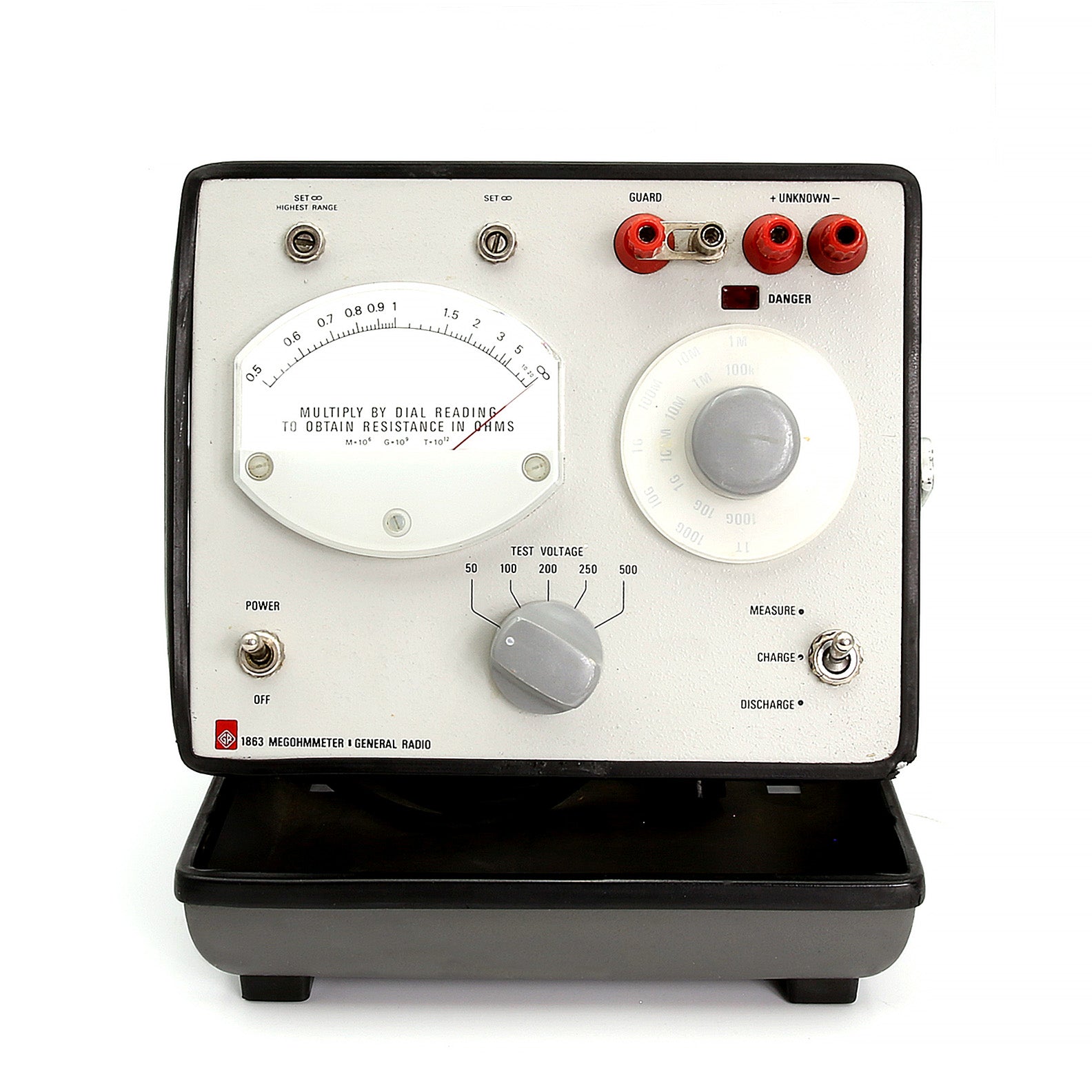 IET / Quadtech / GenRad 1863 Megohmmeter, 1863-9700, 50 kOhm to 20 T Ohm,  50 to 500 Vdc