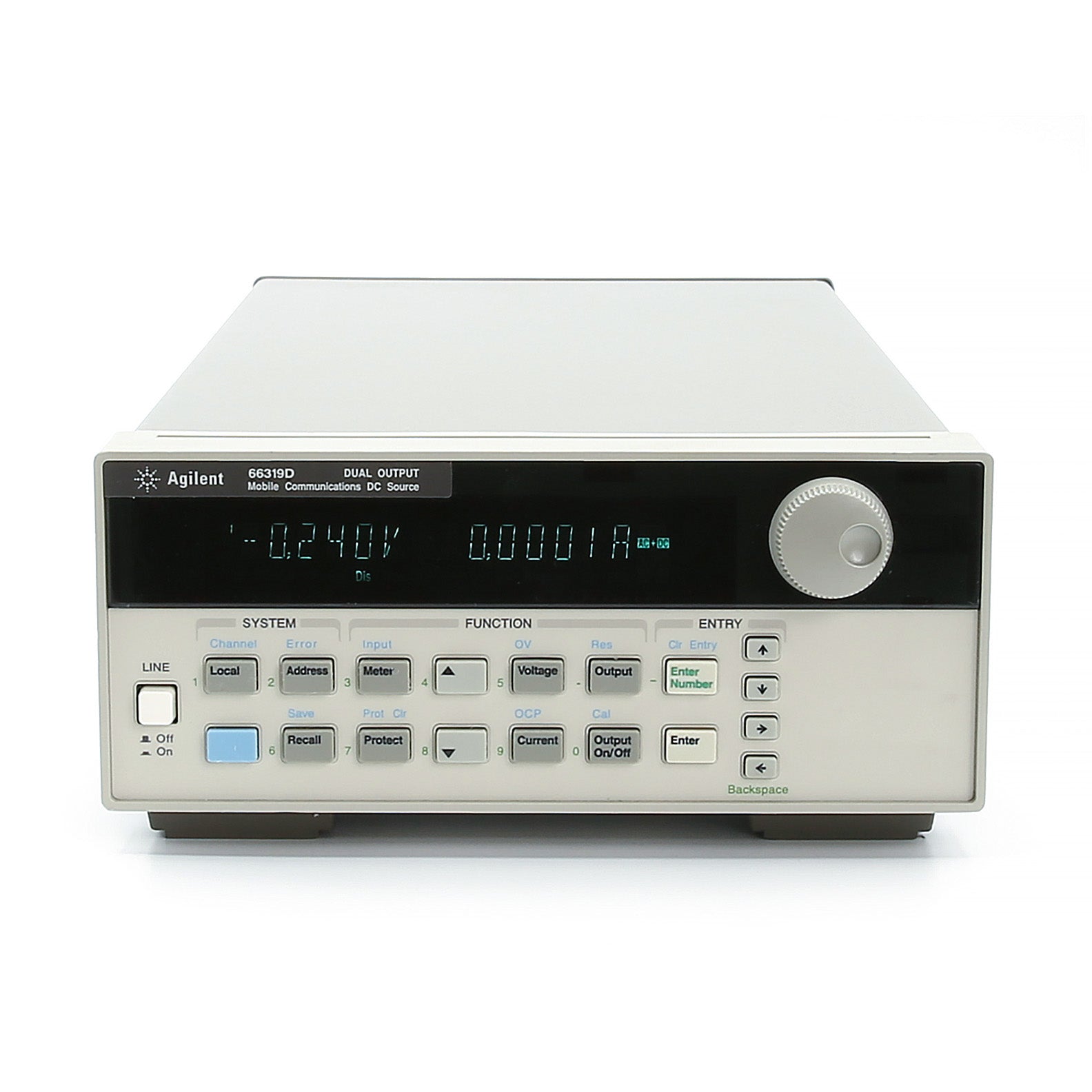 Keysight / Agilent 66319D Dual Mobile Communications DC Source 0-15Vdc,  0-3A w/Battery Emulation, DVM