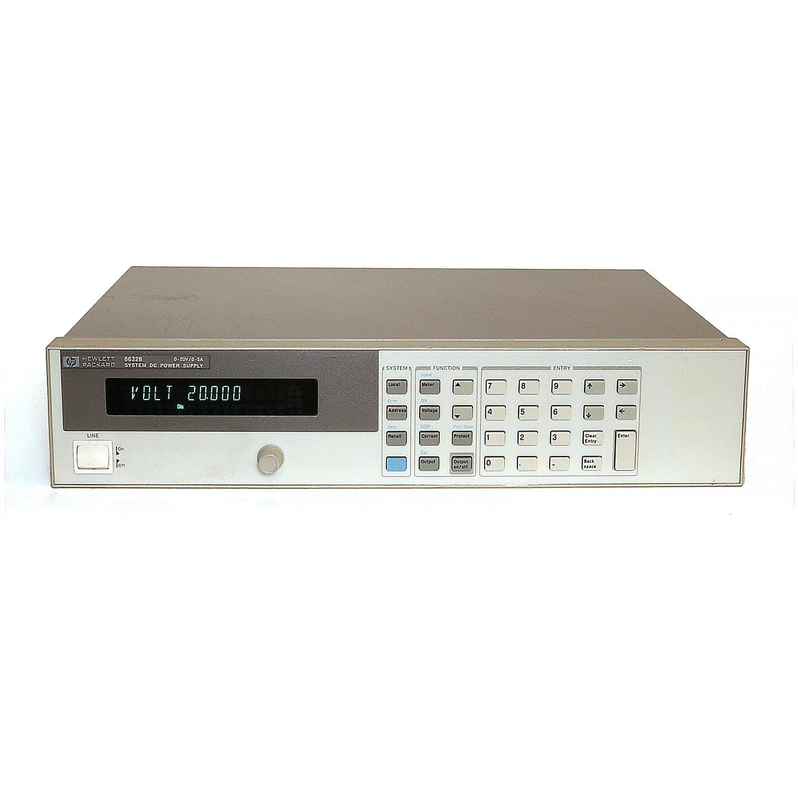Agilent 6632B DC Power Supply, 0 to 20 Vdc, 0 to 5 A, GPIB