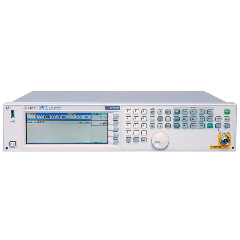 Keysight / Agilent N5181A 503 MXG RF Analog Signal Generator, 100 kHz to 3 GHz