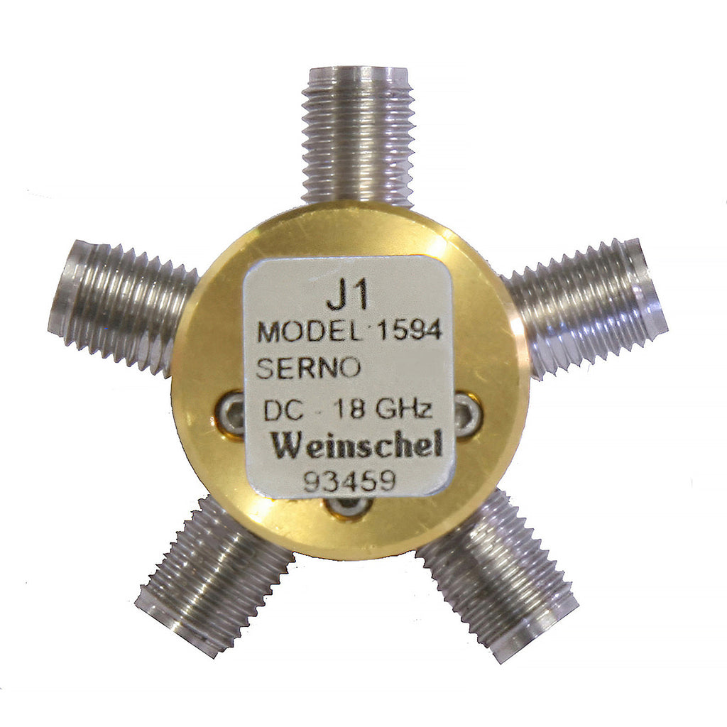 API / Weinschel 1594 4-Way Resistive Power Divider, dc to 18 GHz, 3.5 mm